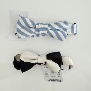 NWT Crewcuts Boy Light Blue & White Striped Bow Tie